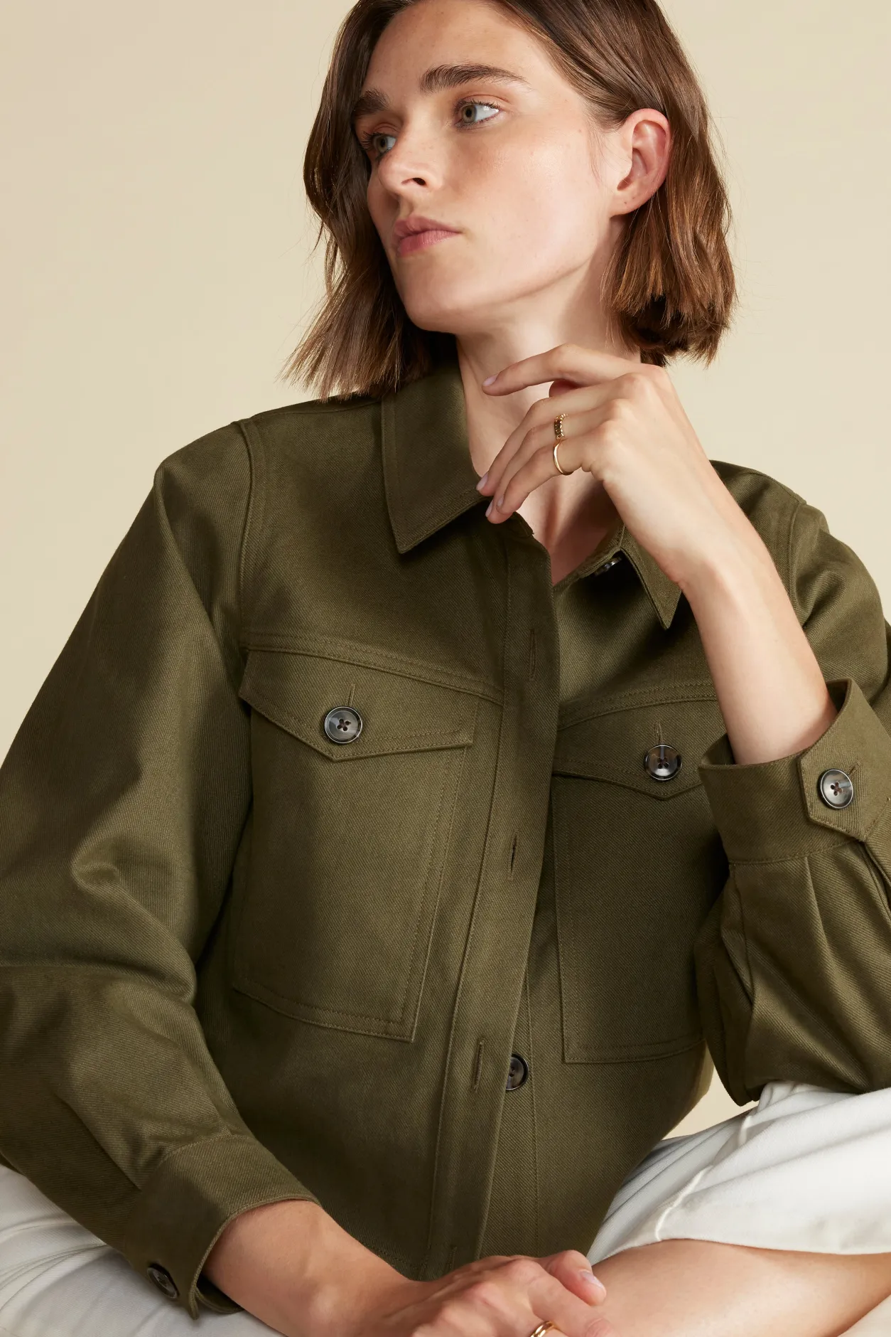 Amour Vert Jackets & Outerwear | Clearance*Genevieve Organic Cotton Jacket
