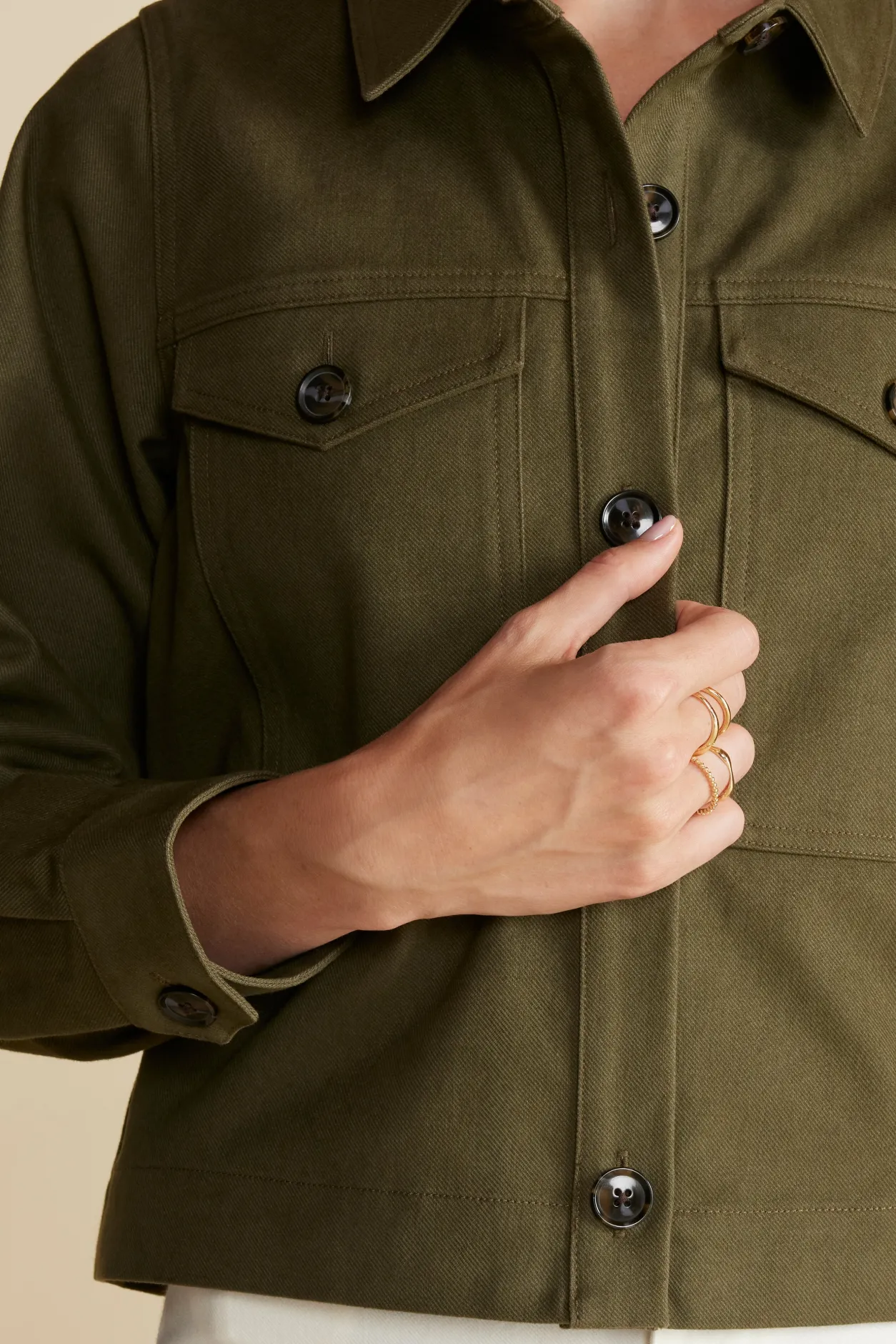Amour Vert Jackets & Outerwear | Clearance*Genevieve Organic Cotton Jacket
