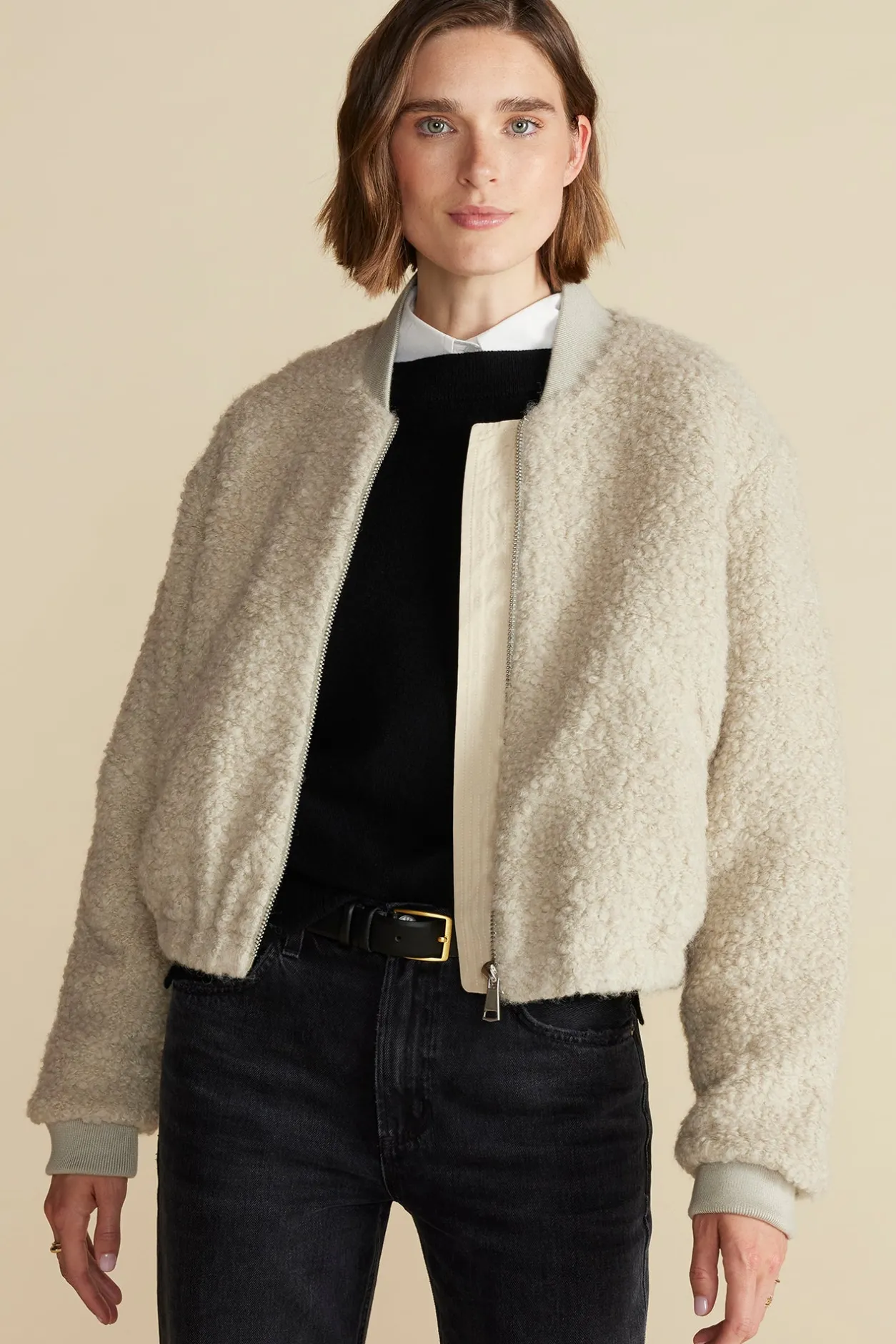 Amour Vert Jackets & Outerwear | Clearance*Jarrel Sherpa Bomber Jacket